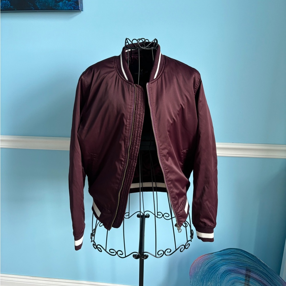 American eagle bomber jacket.